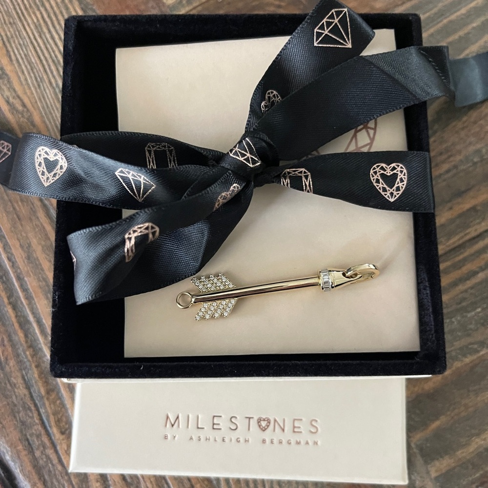 Adina Reyter Diamond Hinged Arrow Charm BNIB